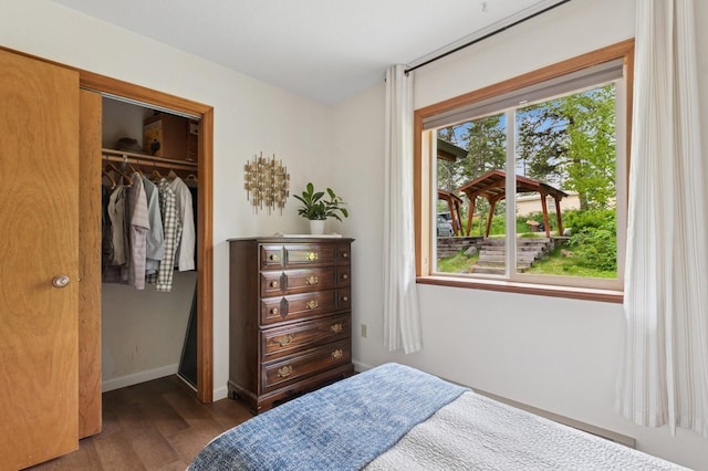 257 Fawn Trl, Whitefish, MT 59937 - bedroom featuring wood finished floors and a closet