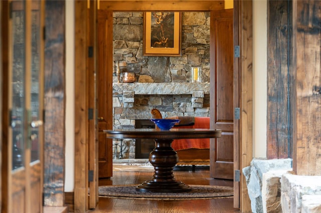 1263 Spencer Ridge Rd, Whitefish, MT 59937 - bar area with wood finished floors