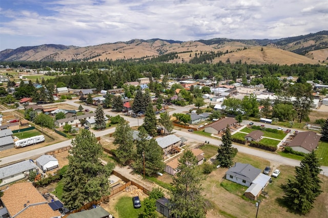 105 S Clifton St, Darby, MT 59829 - aerial overview of property's location featuring mountains and nearby suburban area