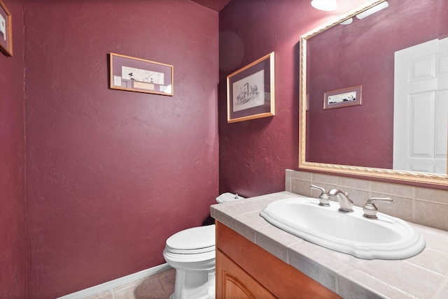 18 Buffalo Hill Cir, Kalispell, MT 59901 - half bathroom with vanity and tile patterned flooring