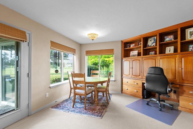 18 Buffalo Hill Cir, Kalispell, MT 59901 - dining room featuring light colored carpet and a desk