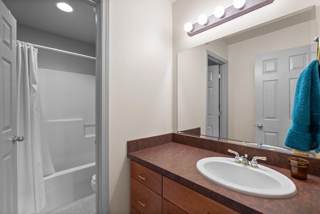 18 Buffalo Hill Cir, Kalispell, MT 59901 - full bath with vanity and shower / bath combination with curtain