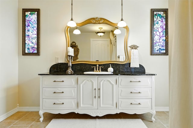 12 Pathfinder Trl, Bozeman, MT 59718 - bathroom with tile patterned floors and vanity