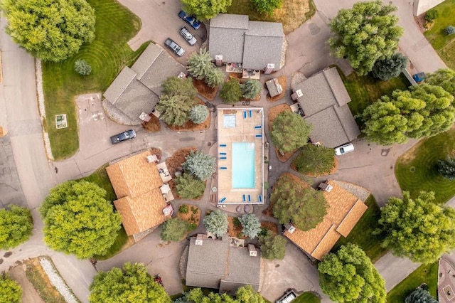 67 Crestwood Dr Unit A, Whitefish, MT 59937 - drone / aerial view of a pool area