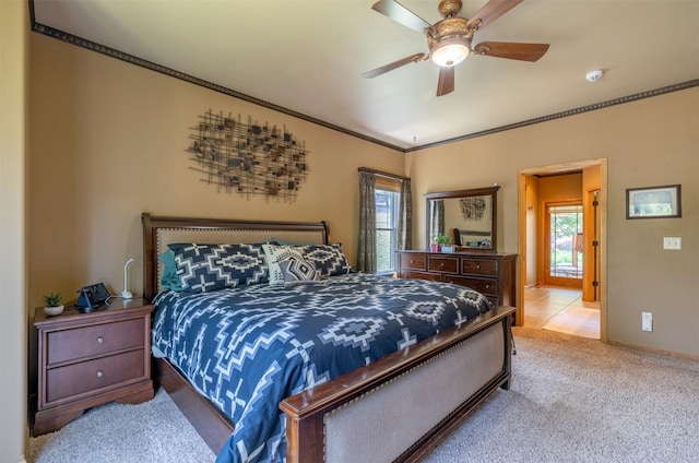 13 Crossfire Dr, Clancy, MT 59634 - carpeted bedroom with crown molding and ceiling fan