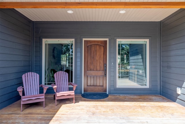 13 Crossfire Dr, Clancy, MT 59634 - entrance to property with a wooden deck