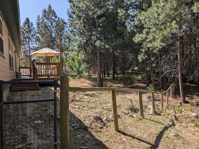 3979 Evenson Ln, Stevensville, MT 59870 - view of yard featuring a deck