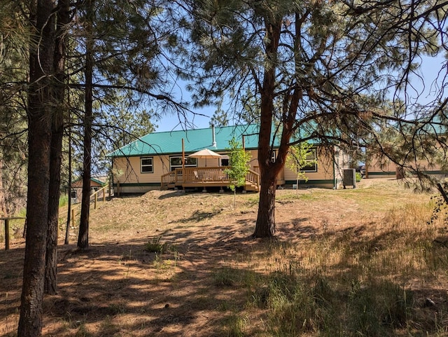 3979 Evenson Ln, Stevensville, MT 59870 - view of yard featuring a deck