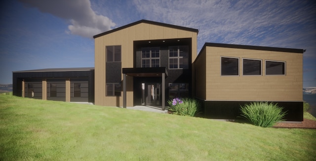 164 River Ranch Rd, Whitefish, MT 59937 - back of property featuring a yard and an outbuilding