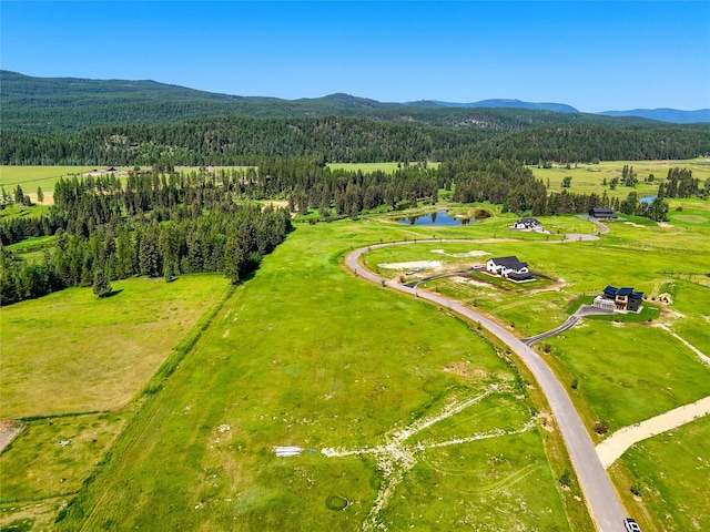 164 River Ranch Rd, Whitefish, MT 59937 - aerial view of a forest and a water and mountain view