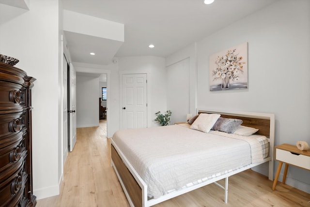 1244 S Wintercrest Dr, Kalispell, MT 59901 - bedroom with light wood-style floors and recessed lighting
