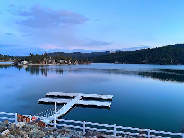 37 Roybals Way, Kalispell, MT 59901 - dock with a water and mountain view and a forest view