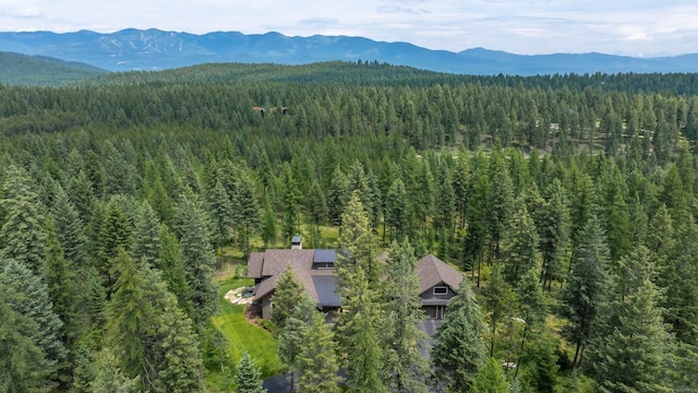176 Whitefish Hills Loop, Whitefish, MT 59937 - view of subject property with a forest and a mountainous background
