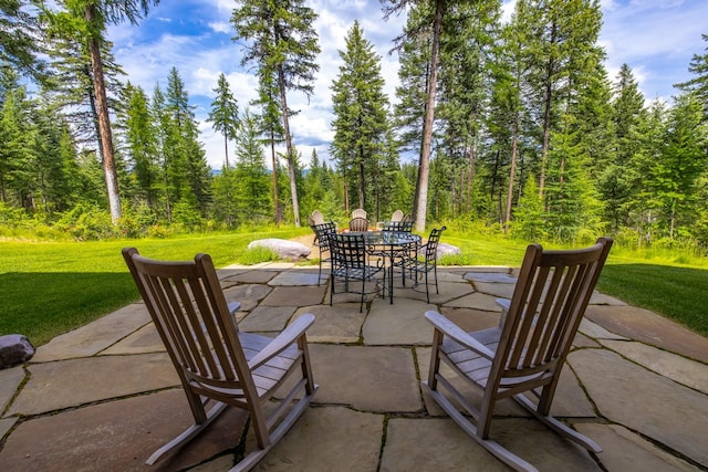 176 Whitefish Hills Loop, Whitefish, MT 59937 - view of patio / terrace with outdoor dining space