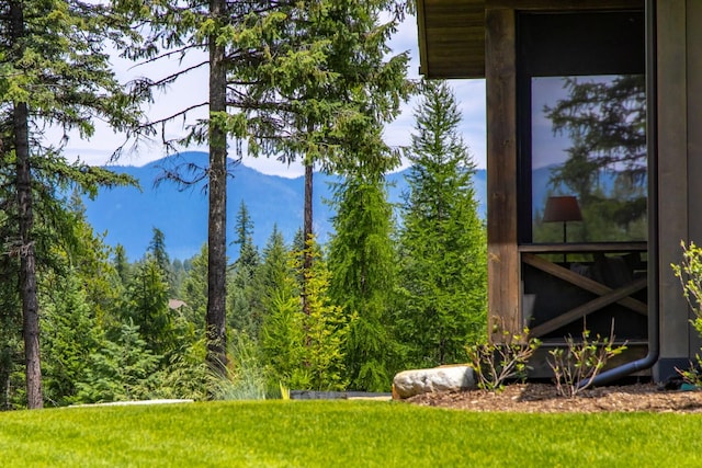176 Whitefish Hills Loop, Whitefish, MT 59937 - view of yard featuring a forest view