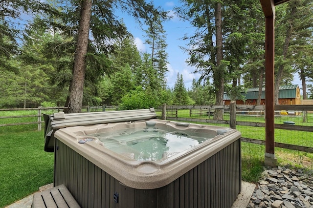 745 Capistrano Dr, Kalispell, MT 59901 - view of yard with a hot tub