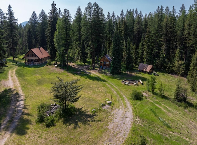235 Red Meadow Rd, Polebridge, MT 59928 - aerial view of property's location with a forest