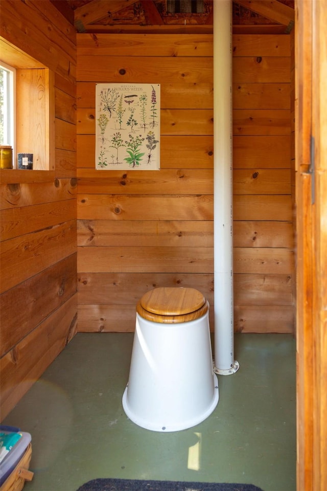 235 Red Meadow Rd, Polebridge, MT 59928 - bathroom with wooden walls