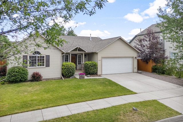 4012 Lancaster Rd, Missoula, MT 59808 - ranch-style house featuring a garage, concrete driveway, and a shingled roof
