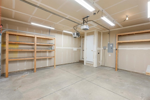 4012 Lancaster Rd, Missoula, MT 59808 - garage with a garage door opener and electric panel