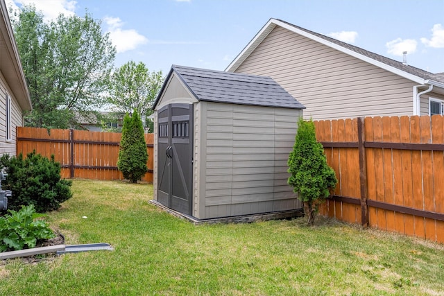 4012 Lancaster Rd, Missoula, MT 59808 - view of shed featuring a fenced backyard