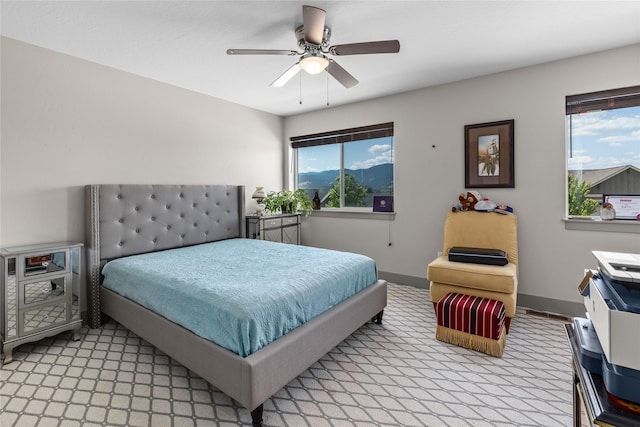 6910 Shaver Dr, Missoula, MT 59803 - bedroom with baseboards and ceiling fan