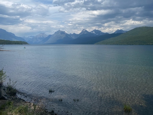 489 Grist Rd, West Glacier, MT 59936 - water view with a mountainous background