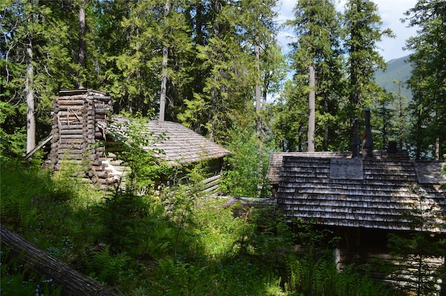 489 Grist Rd, West Glacier, MT 59936 - exterior view of mountains