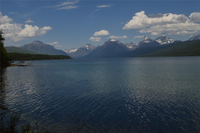 489 Grist Rd, West Glacier, MT 59936 - water view with a mountainous background