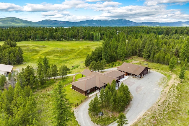 71 Cw Mitchell Ct, Marion, MT 59925 - view from above of property featuring mountains
