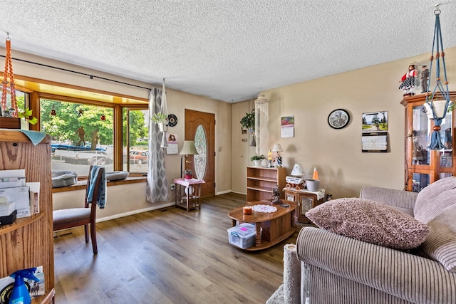 13 Canyon View Dr, Missoula, MT 59802 - living area featuring wood finished floors and a textured ceiling