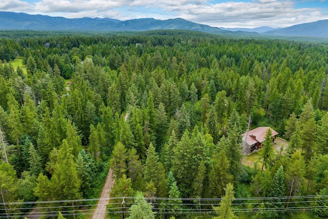 1255 Tamarack Ln, Columbia Falls, MT 59912 - drone / aerial view of a mountain backdrop