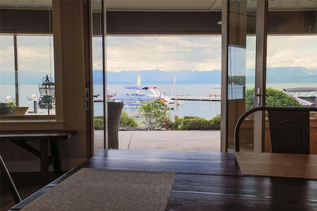 7175 US Highway 93 S, Lakeside, MT 59922 - doorway to outside with plenty of natural light and a mountain view