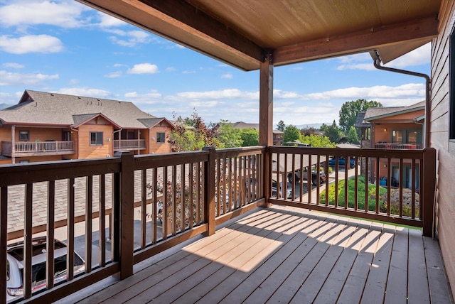 6201 Shiloh Ave Unit G, Whitefish, MT 59937 - wooden deck featuring a residential view