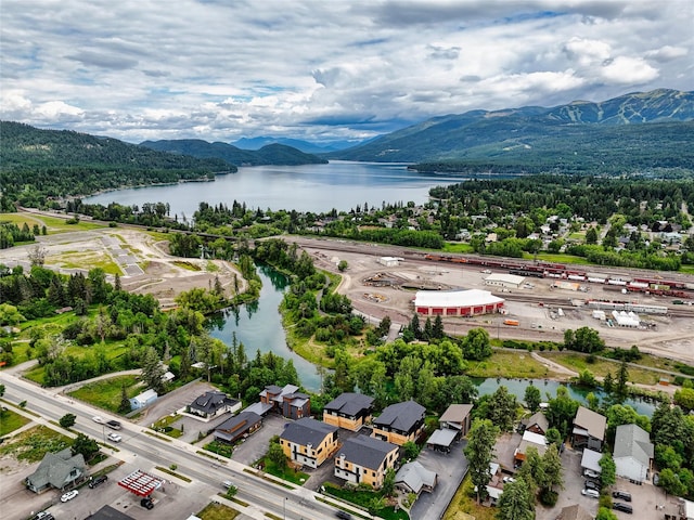 134 2nd St W Unit B, Whitefish, MT 59937 - bird's eye view of a water and mountain view