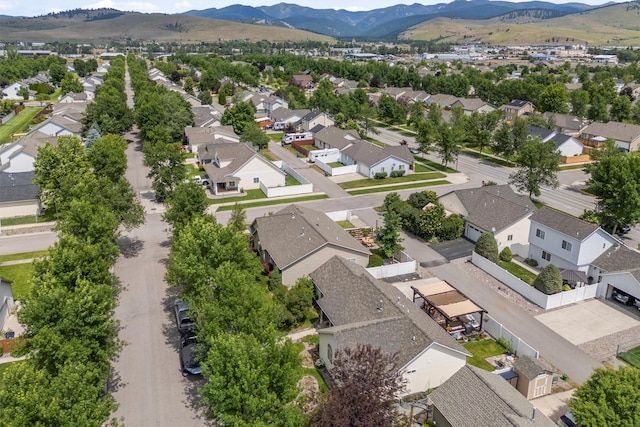 2696 Stratford Ln, Missoula, MT 59808 - aerial perspective of suburban area with a mountain backdrop