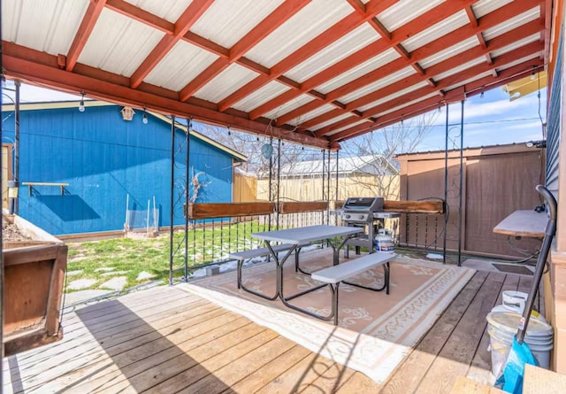 1046 3rd Ave E, Kalispell, MT 59901 - deck with outdoor dining space and grilling area
