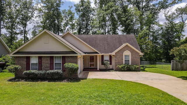 519 Cedar Glen Cir, Chattanooga, TN 37412 - ranch-style house featuring brick siding, driveway, and a shingled roof