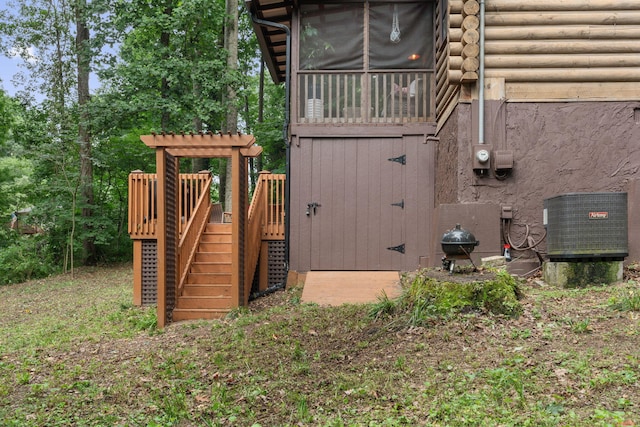144 Low Brook Ct NE, Cleveland, TN 37312 - view of side of home featuring stairs and a deck
