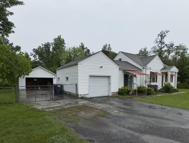 exterior space with a gate and fence