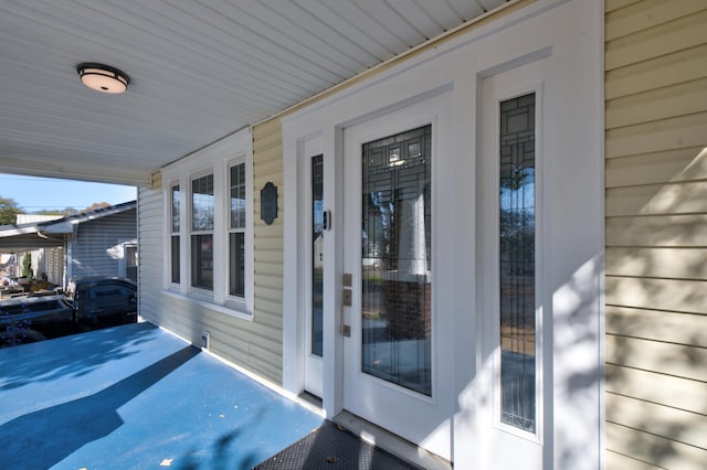 exterior space featuring covered porch