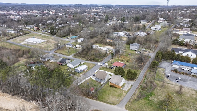 aerial view featuring a residential view