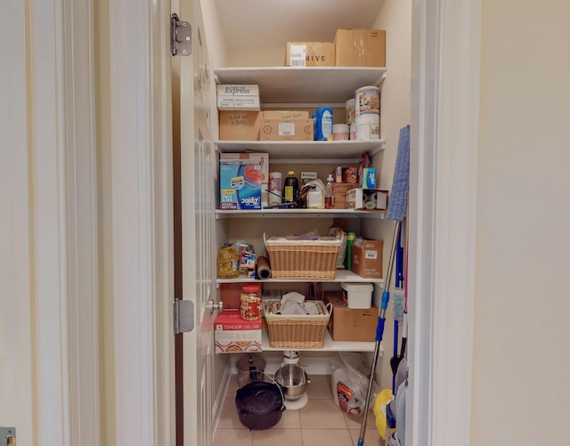 view of pantry