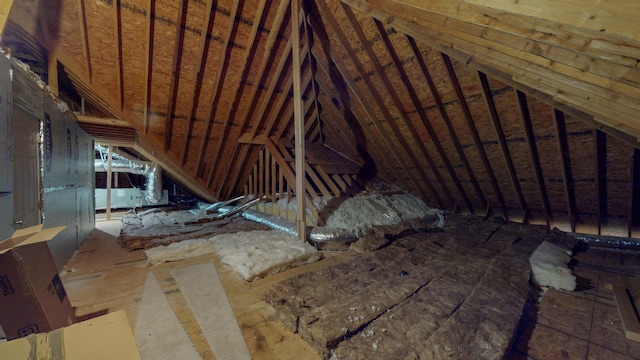 view of attic