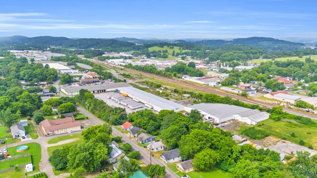 1050 King Edward Ave SE, Cleveland, TN 37311 - aerial view of property's location featuring a mountainous background and nearby suburban area