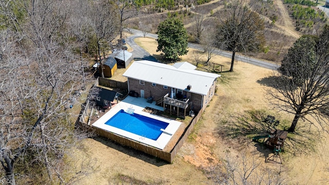 birds eye view of property