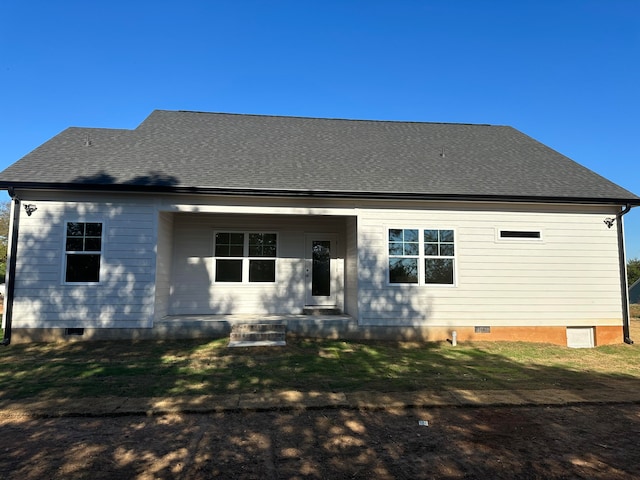 view of rear view of property