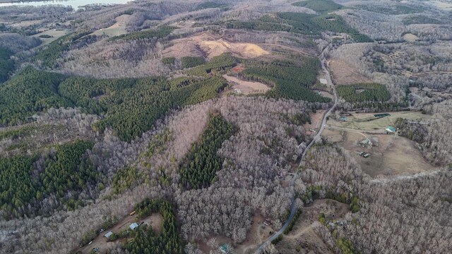 aerial view featuring a view of trees