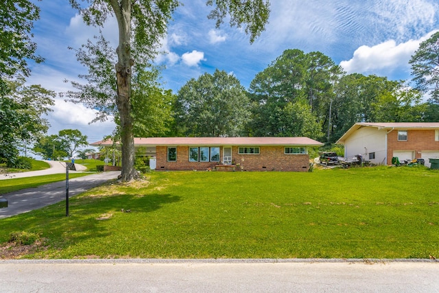 4701 Maywood Ln, Chattanooga, TN 37416 - single story home featuring a front lawn and brick siding