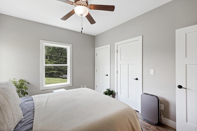 155 Surrey Ln NE, Cleveland, TN 37312 - bedroom featuring wood finished floors and a ceiling fan